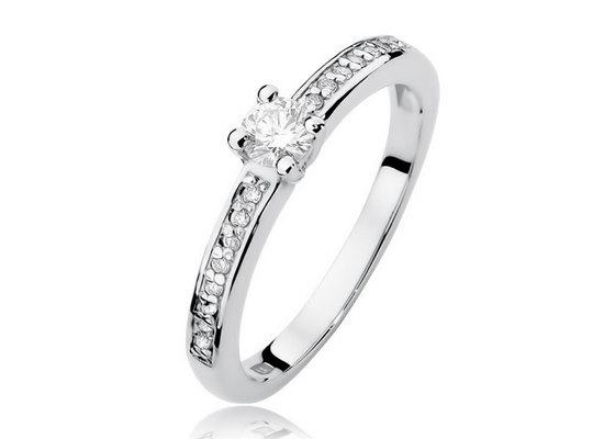 Zásnubní prsteny bílé zlato